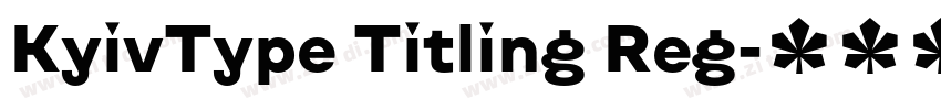 KyivType Titling Reg字体转换